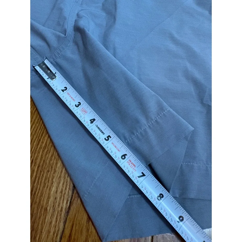 Faherty All Day‎ Shorts Mens 38 Light Blue Grey Performance Quick Dry 7